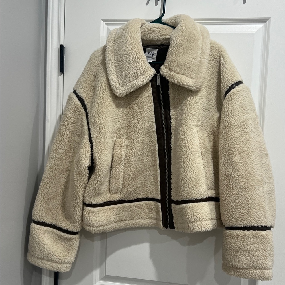 GAP Cream Teddy Jacket